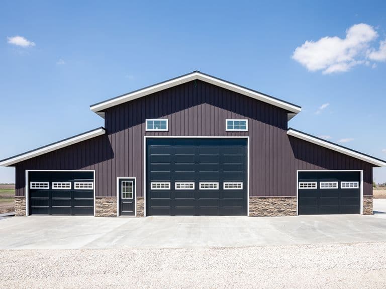 Steel building exterior
